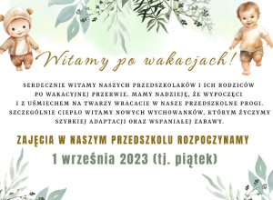 Rozpoczęcie Roku Szkolnego 2023/2024